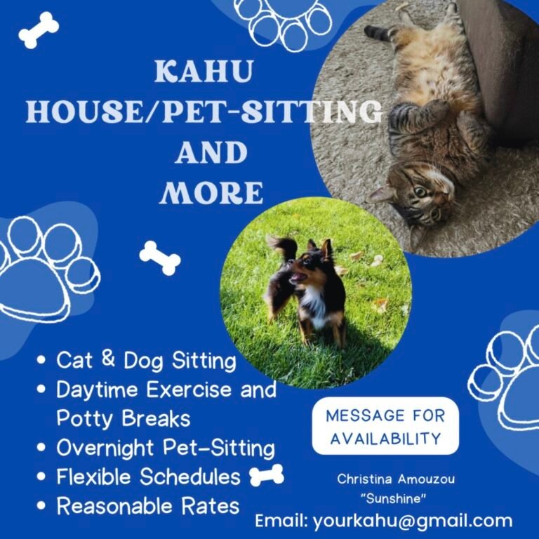 Kahu House/Petsitting and More