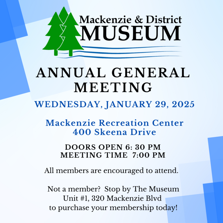 Mackenzie & District Museum Annual General Meeting